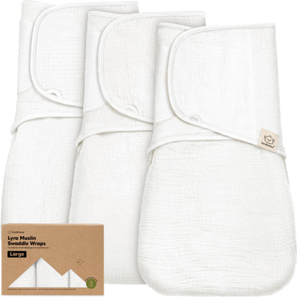3-Pack Lyra Muslin Swaddle Wraps 32538901217466