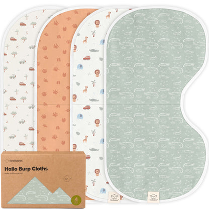 4-Pack Hallo Burp Cloths 29938553225402