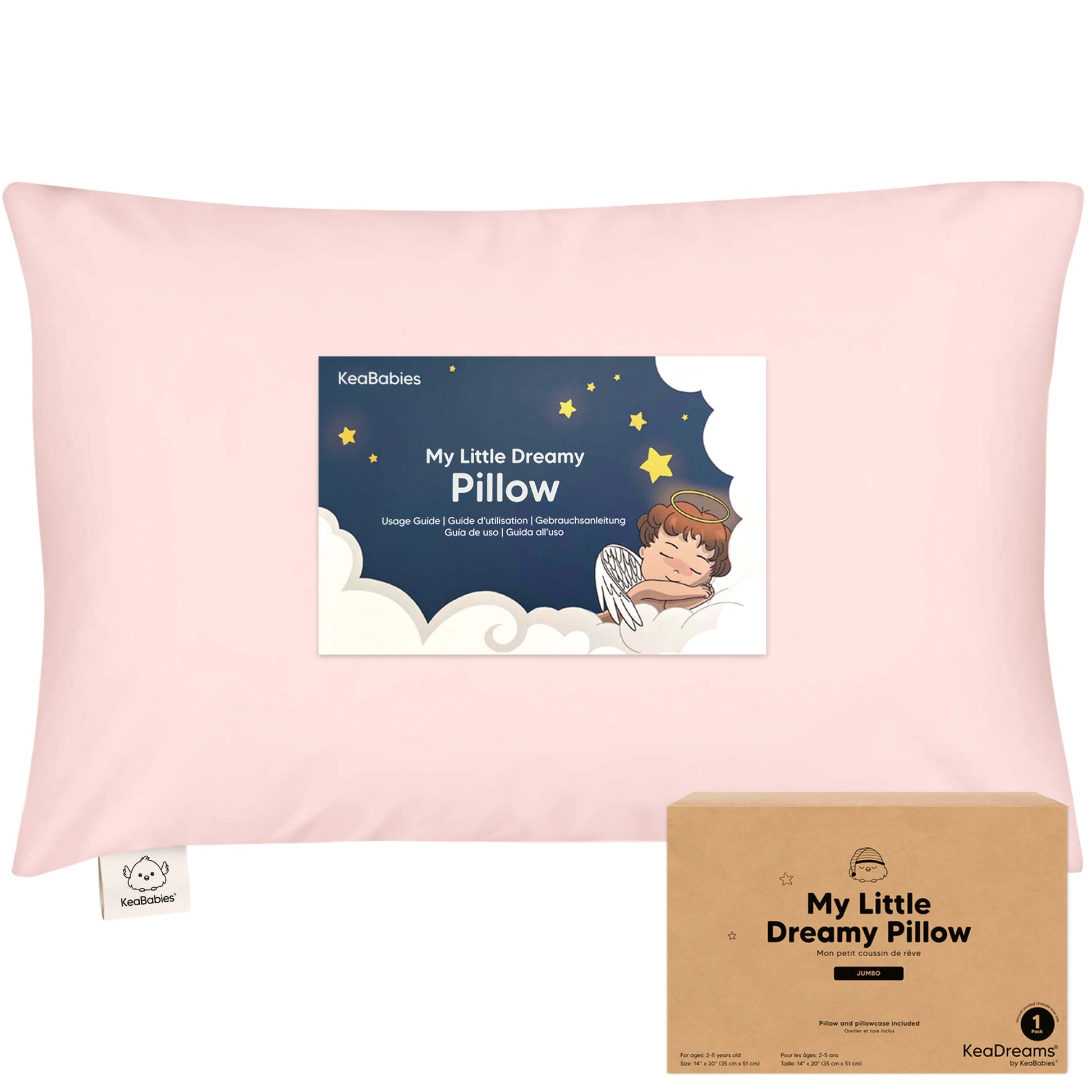 Jumbo Toddler Pillow with Pillowcase 30191135785146