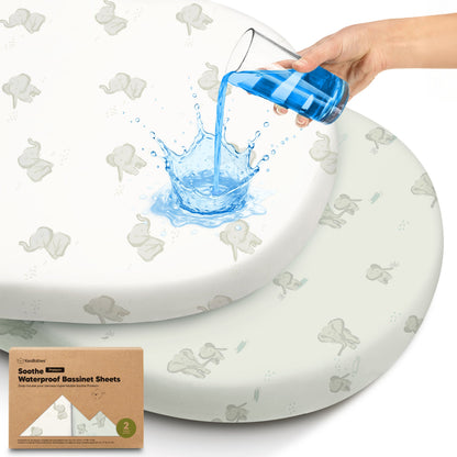 2-Pack Soothe [Protect+] Waterproof Bassinet Sheets 30237544513722