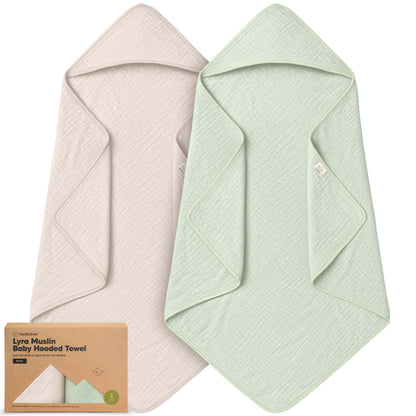 2-Pack Lyra Muslin Hooded Towels 30514307858618