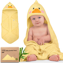 Load image into Gallery viewer, Cuddle Baby Hooded Towel (Duck)
