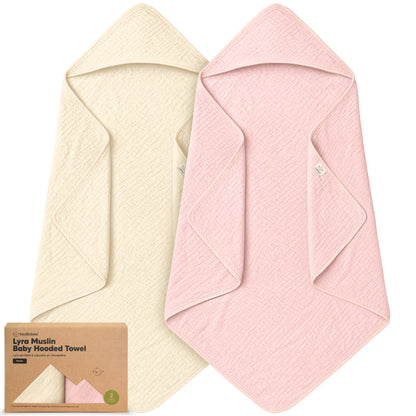 2-Pack Lyra Muslin Hooded Towels 30587153481914