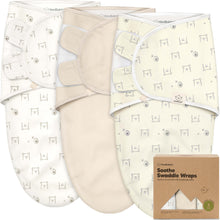 Load image into Gallery viewer, 3-Pack Soothe Swaddle Wraps (Bumble Bear)
