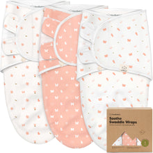 Load image into Gallery viewer, 3-Pack Soothe Swaddle Wraps (Butterflies)
