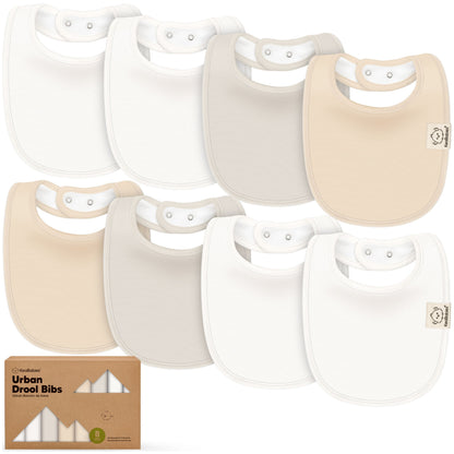 8-Pack Urban Drool Bibs 31147424317626