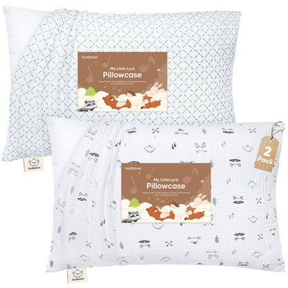 A set of two My Little Lyra pillowcases made with ultra-soft, breathable muslin cotton for toddlers.
 30979078324410