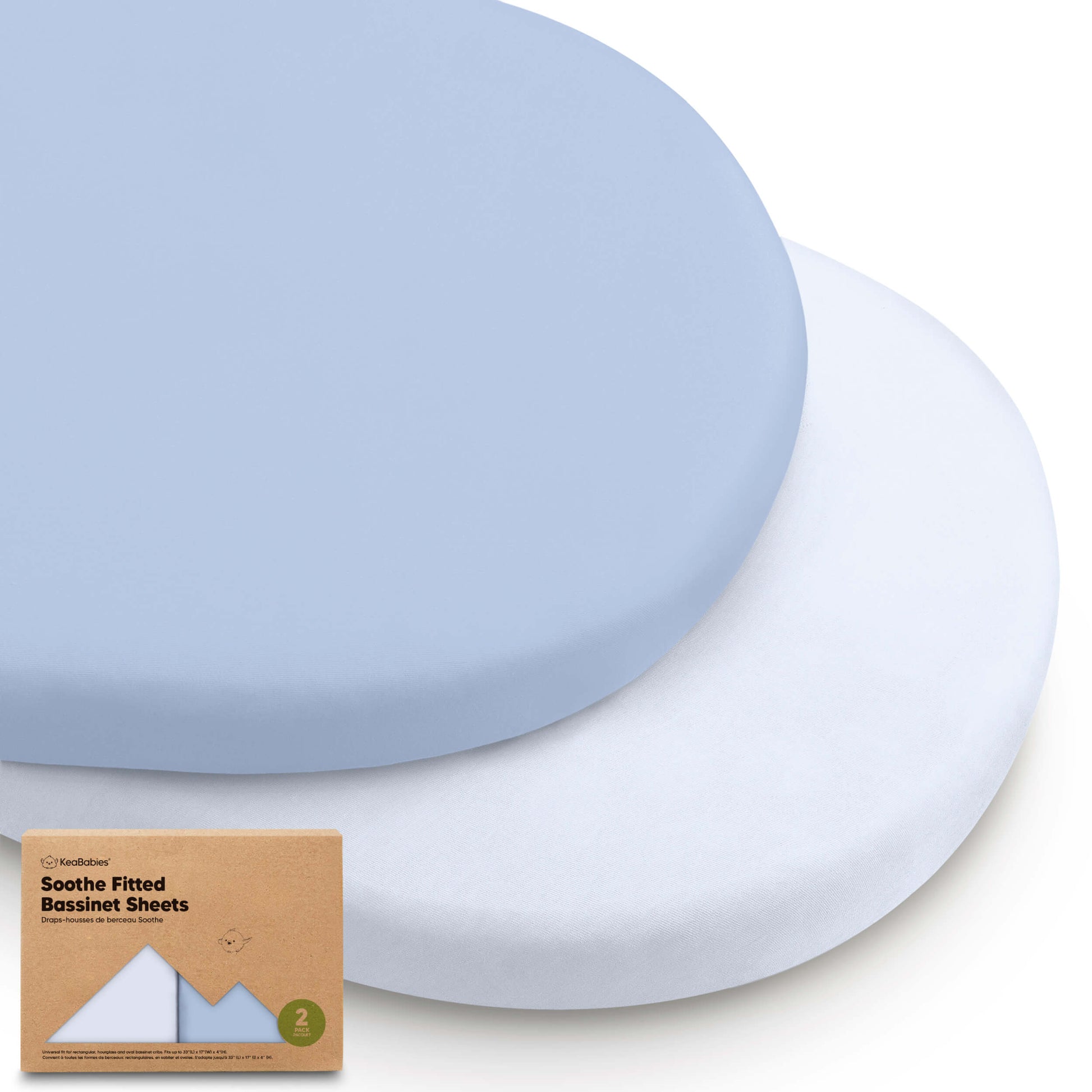 2-Pack Soothe Fitted Bassinet Sheets 31436706939066