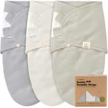 Load image into Gallery viewer, 3-Pack Soothe (Wren) Swaddle Wraps

