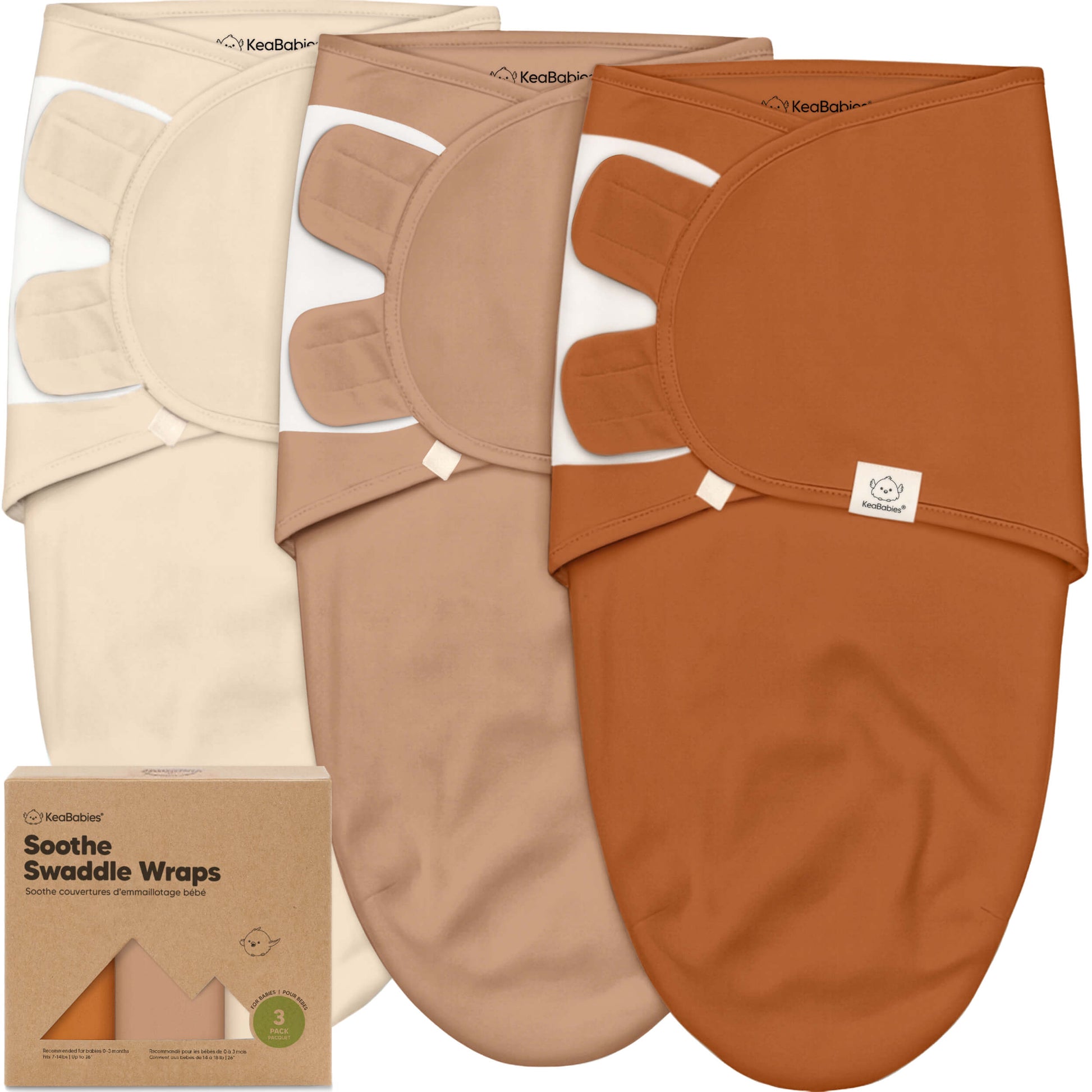 3-Pack Soothe Swaddle Wraps 31784095645882