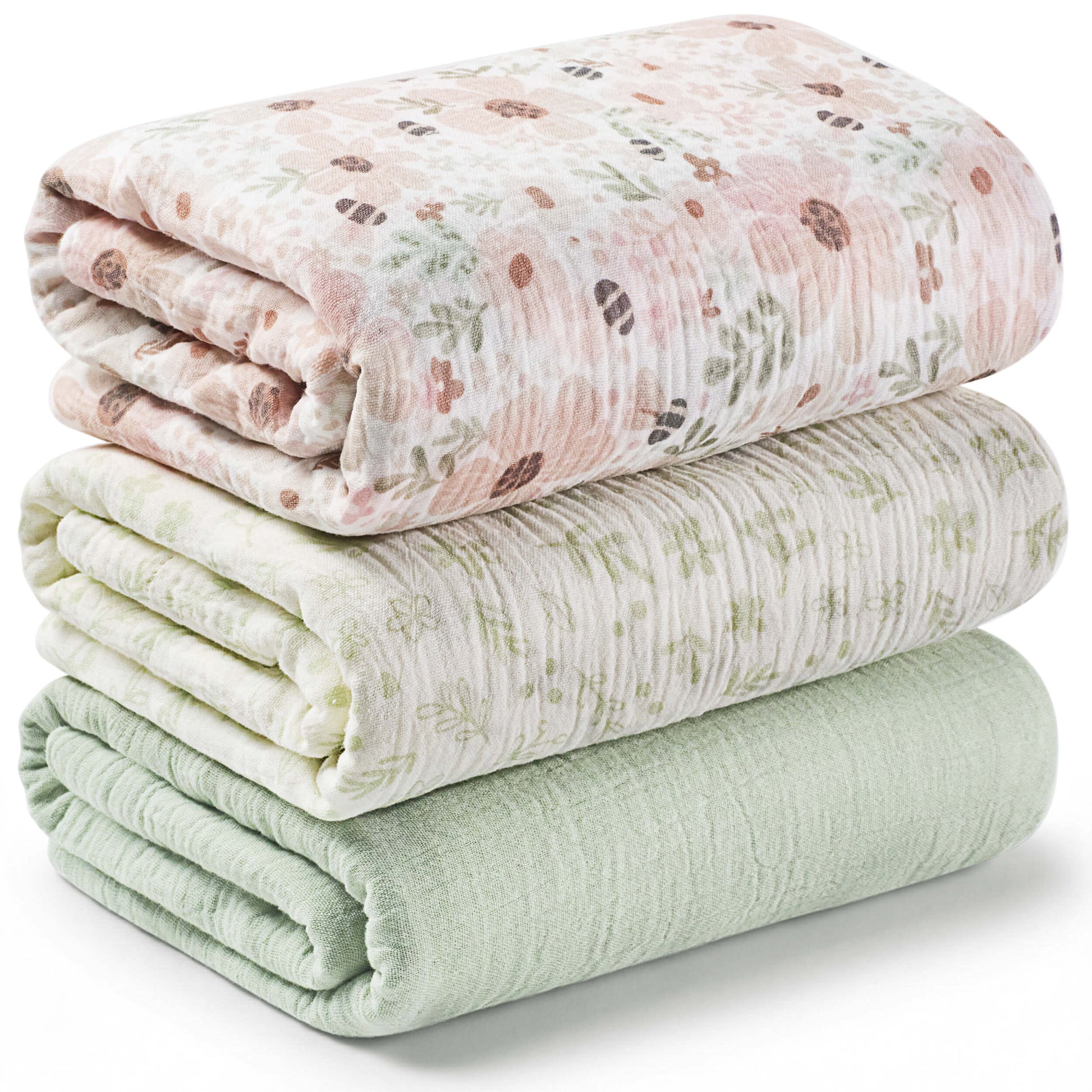 3-Pack Lyra Muslin Swaddle Blankets 31972065116346