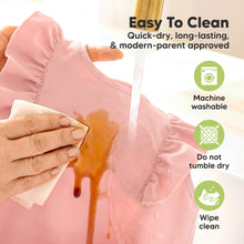 Load image into Gallery viewer, Easy to Clean
Quick-dry, long-lasting, &amp; modern-parent approved 
- Machine Washable 
- Do not tumble dry
- Wipe clean
