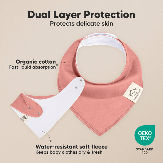 10-Pack Bandana Bibs Set featuring modern patterns designed for everyday baby wear.