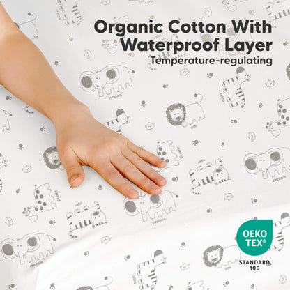 Organic Cotton With Waterproof Layer, Temperature-regulating, OEKO-TEX STANDARD 100 31875185934522