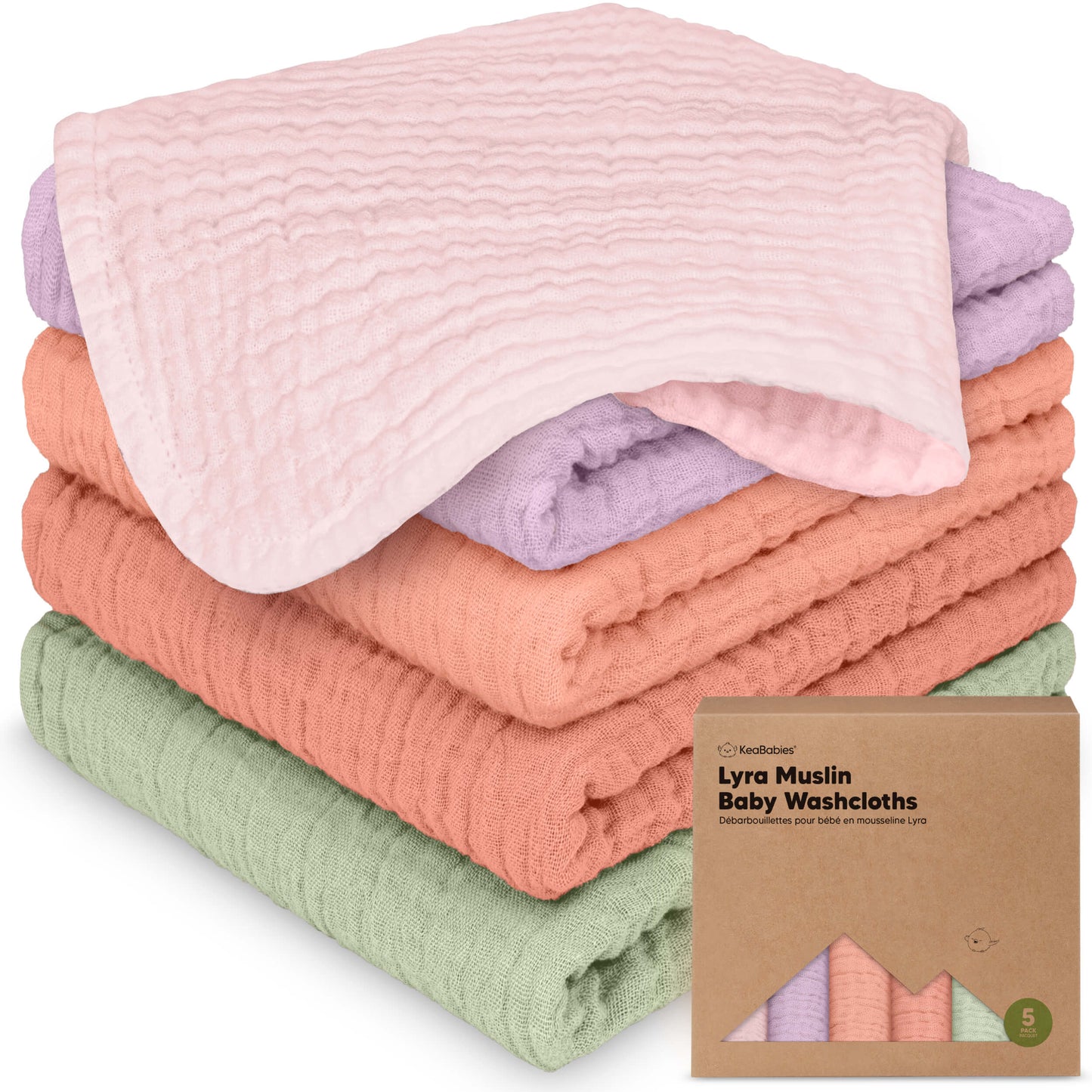 Lyra Muslin Baby Washcloths 31906809282746