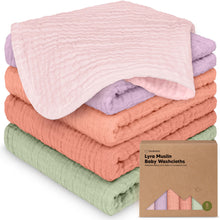 Load image into Gallery viewer, Lyra Muslin Baby Washcloths
