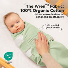 Load image into Gallery viewer, The Wren Fabric: 100% Organic Cotton
Unique weave texture for enhanced breathability 
Ultra-soft &amp; gentle on skin 
OEKO TEX STANDARD 100
