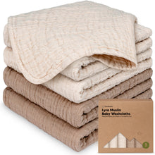 Load image into Gallery viewer, Lyra Muslin Baby Washcloths
