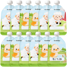 Load image into Gallery viewer, 12-Pack Prep Reusable Food Pouches
