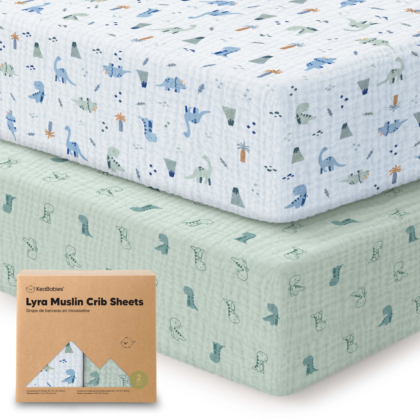 2-Pack Lyra Muslin Crib Sheets 32222144725178