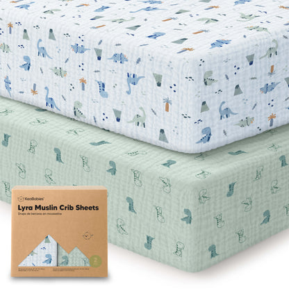 2-Pack Lyra Muslin Crib Sheets 32222144725178