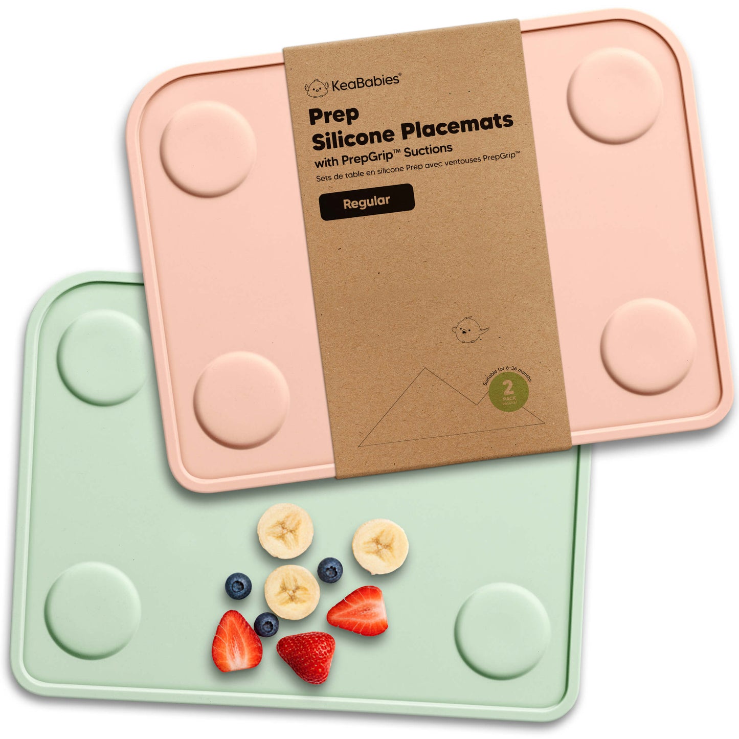 2-Pack Prep Silicone Placemats 32356579934394
