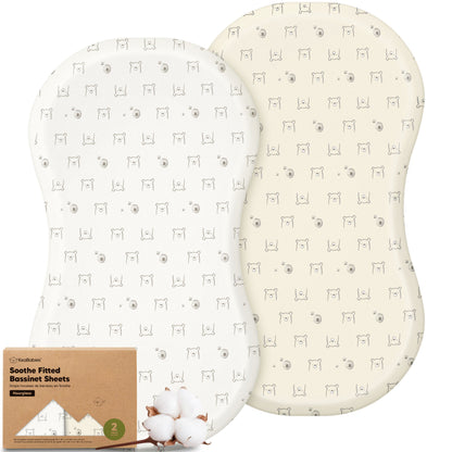 2-Pack Soothe Fitted Bassinet Sheets 32240551002298
