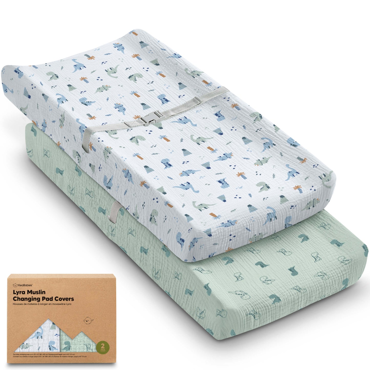 2-Pack Lyra Muslin Changing Pad Covers 32173717586106
