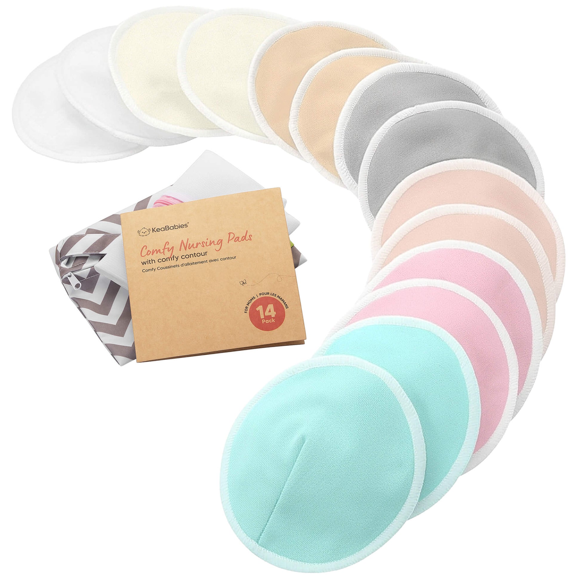 14-Pack Comfy Nursing Pads (Pastel Touch) 33832705360058