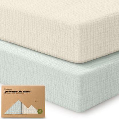 2-Pack Lyra Muslin Crib Sheets 32341457928378