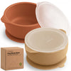 2-Pack Prep Silicone Suction Bowls