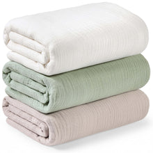 Load image into Gallery viewer, 3-Pack Lyra Muslin Swaddle Blankets
