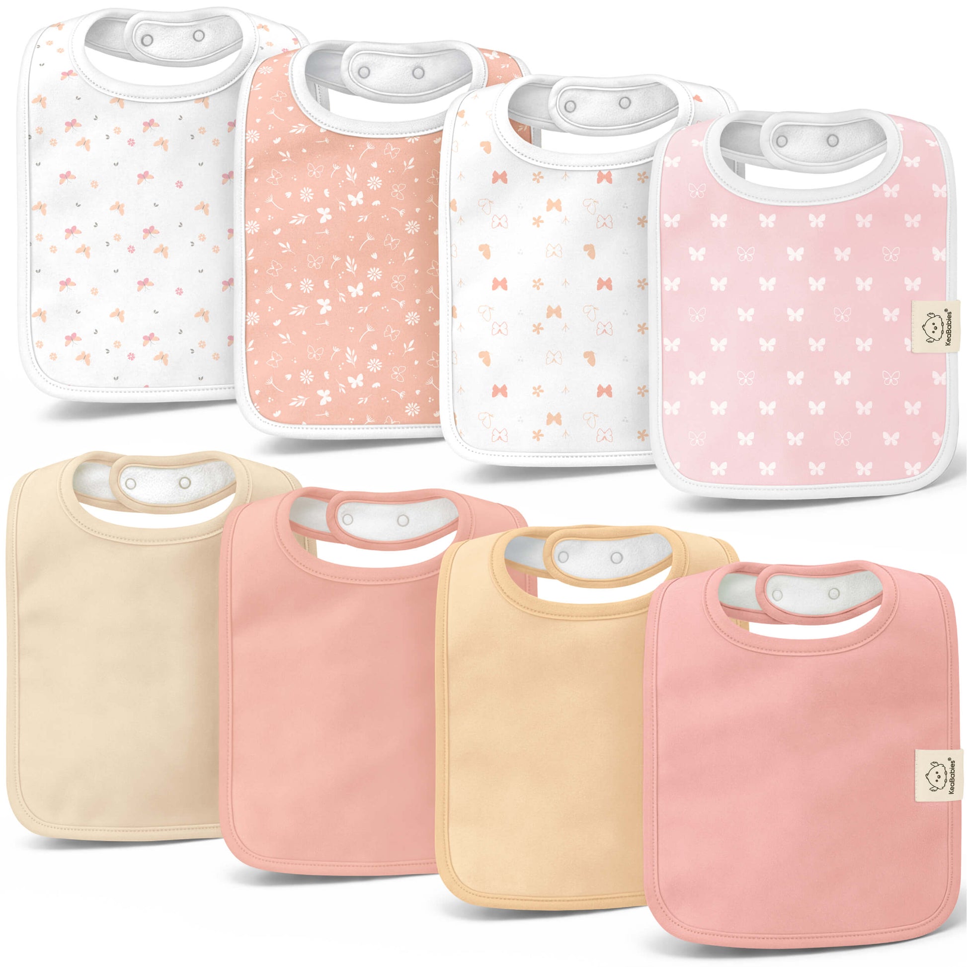 8-Pack Coast Drool Bibs 32992836190394