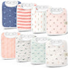 8-Pack Coast Drool Bibs