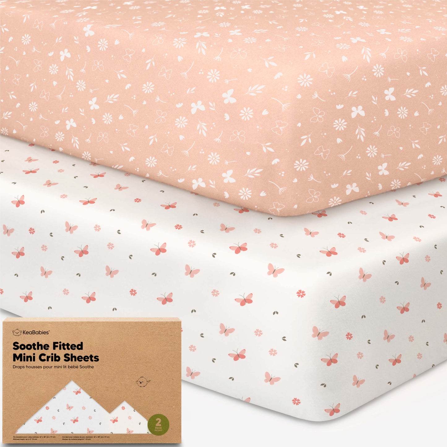 Soothe Fitted Mini Crib Sheet 33589478424762