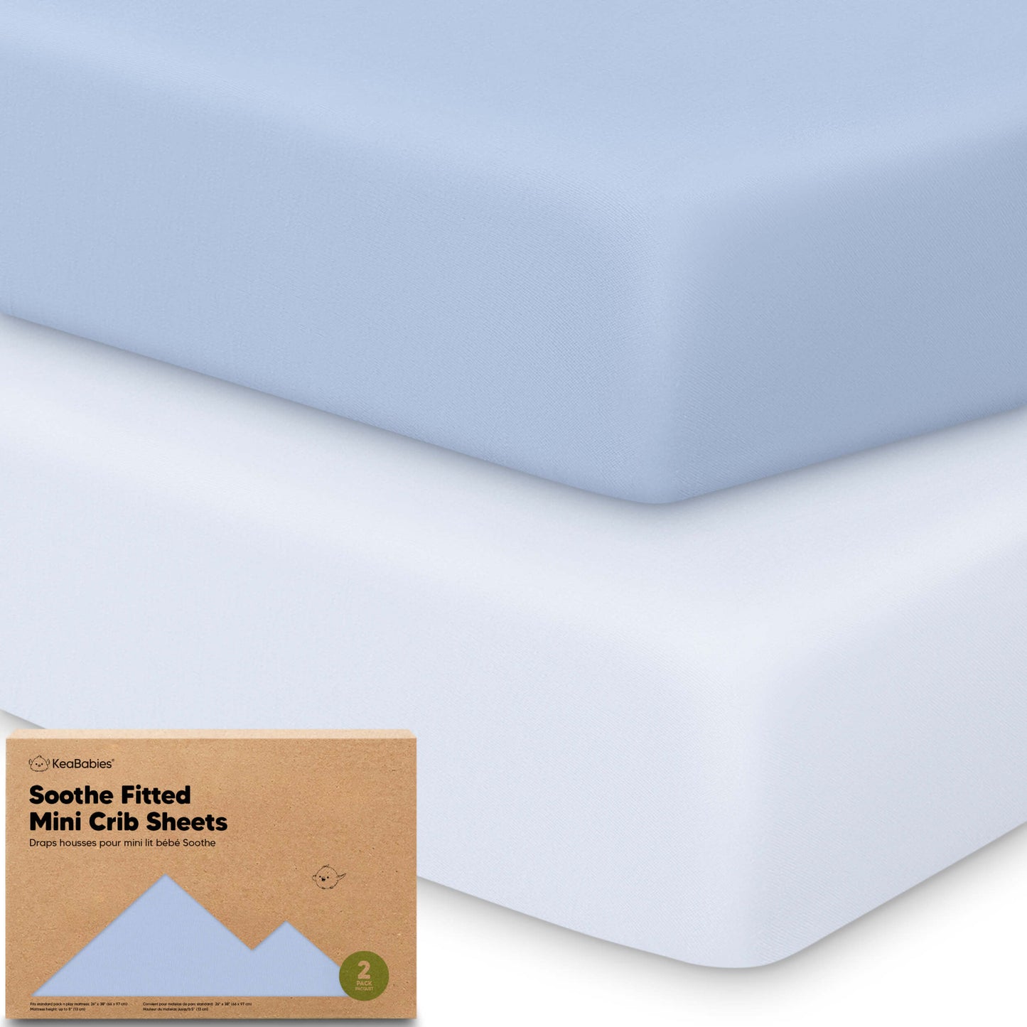Soothe Fitted Mini Crib Sheet 33589258748090