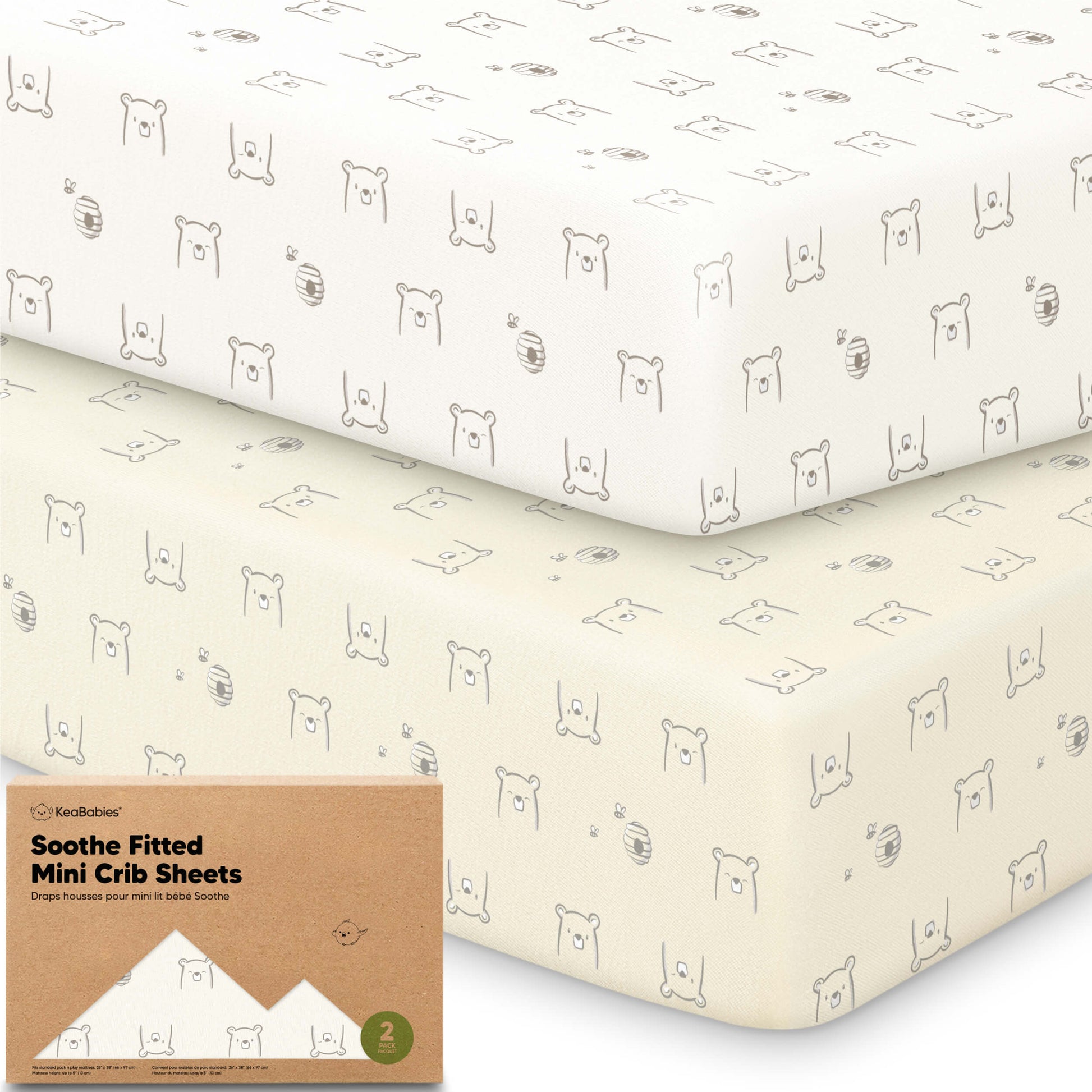 Soothe Fitted Mini Crib Sheet 33589422063802