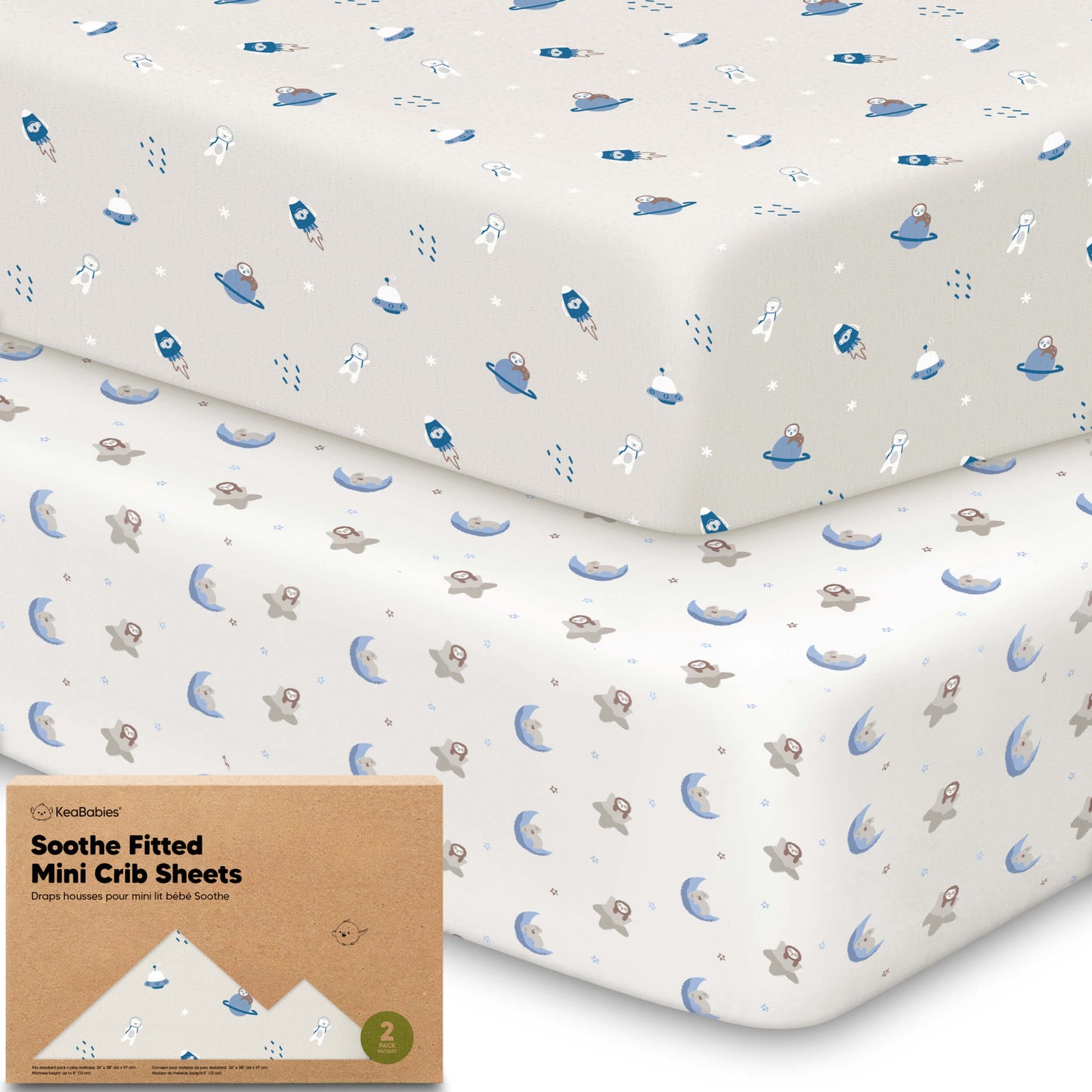 Soothe Fitted Mini Crib Sheet 33589366816954