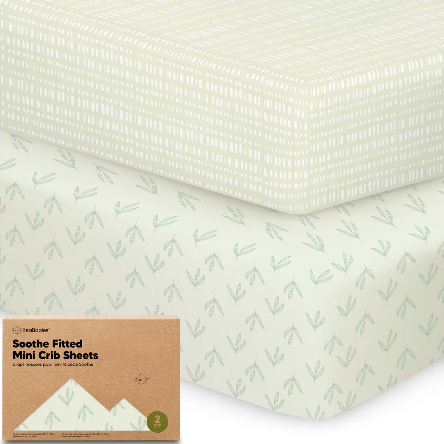 Soothe Fitted Mini Crib Sheet 33588739866810