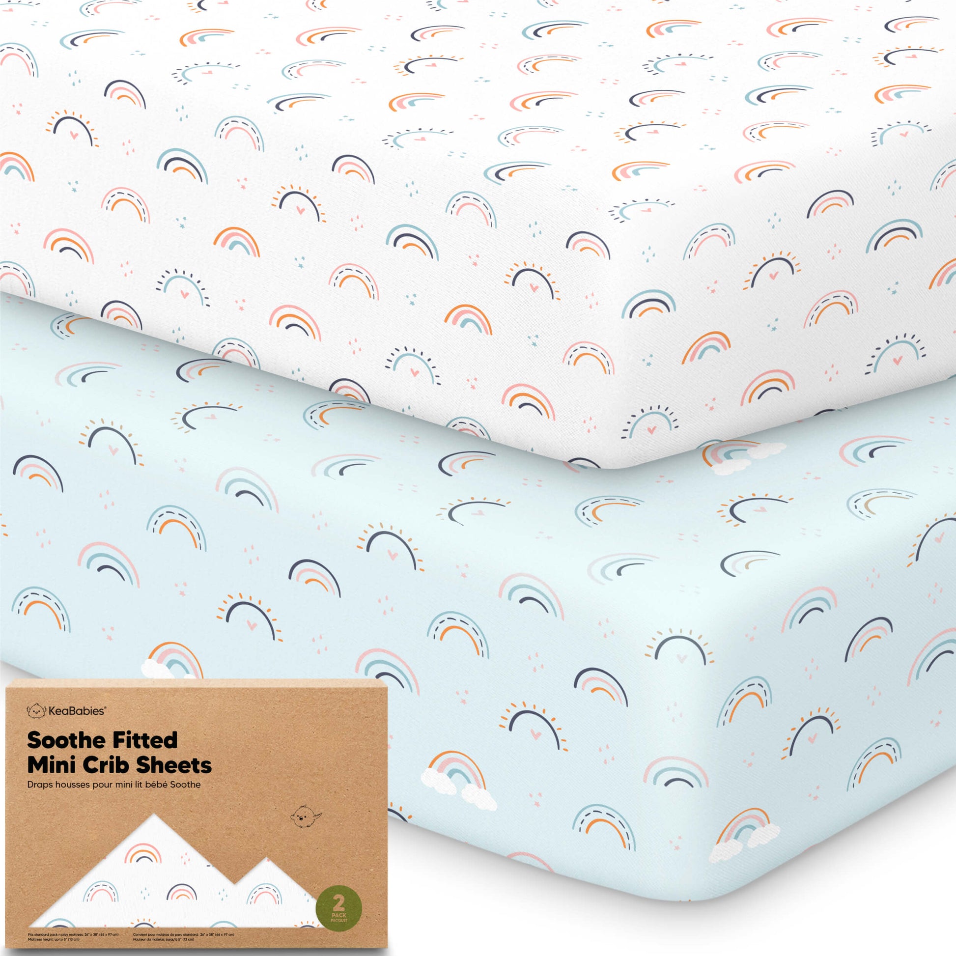 Soothe Fitted Mini Crib Sheet 33588776763578