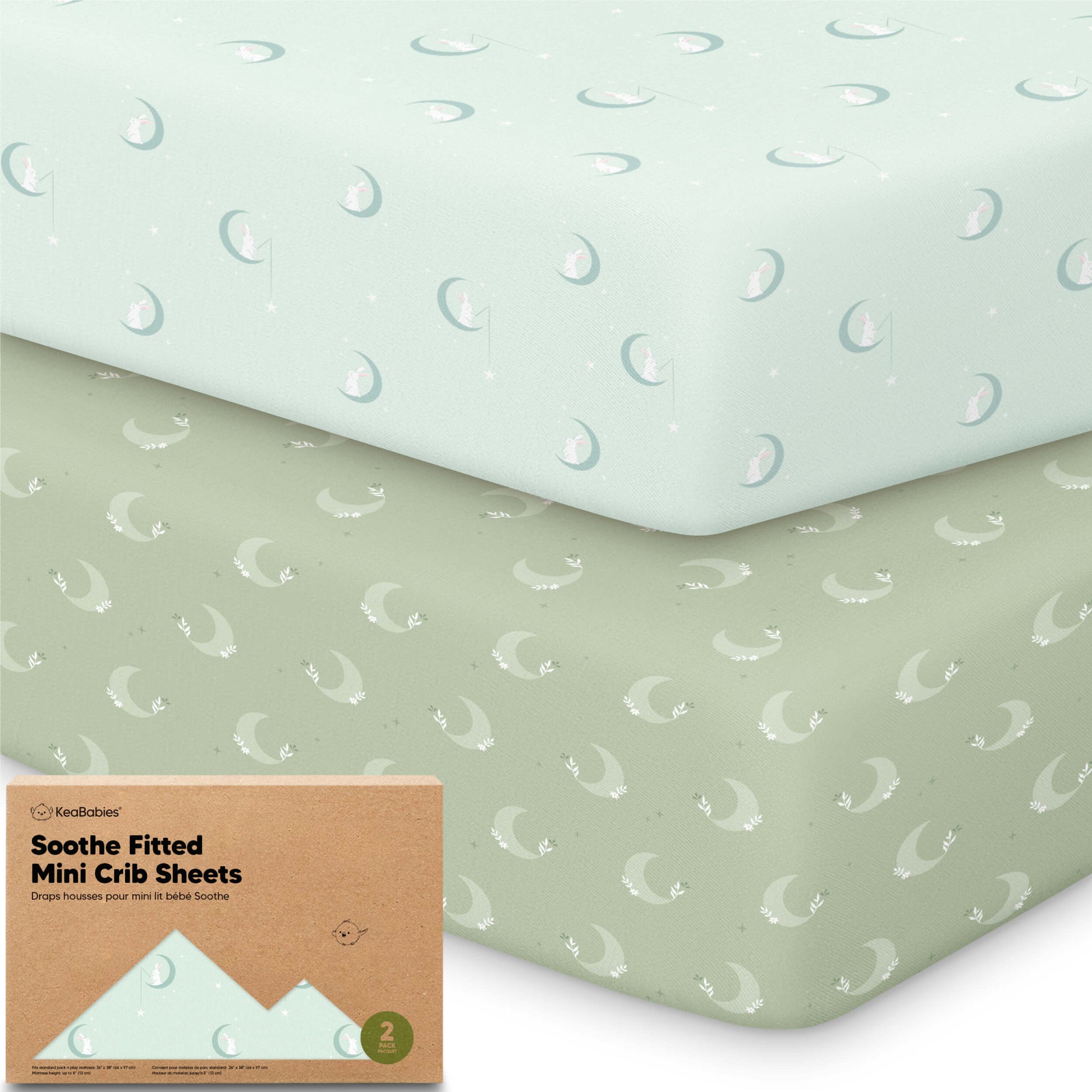 Soothe Fitted Mini Crib Sheet 33589412987066