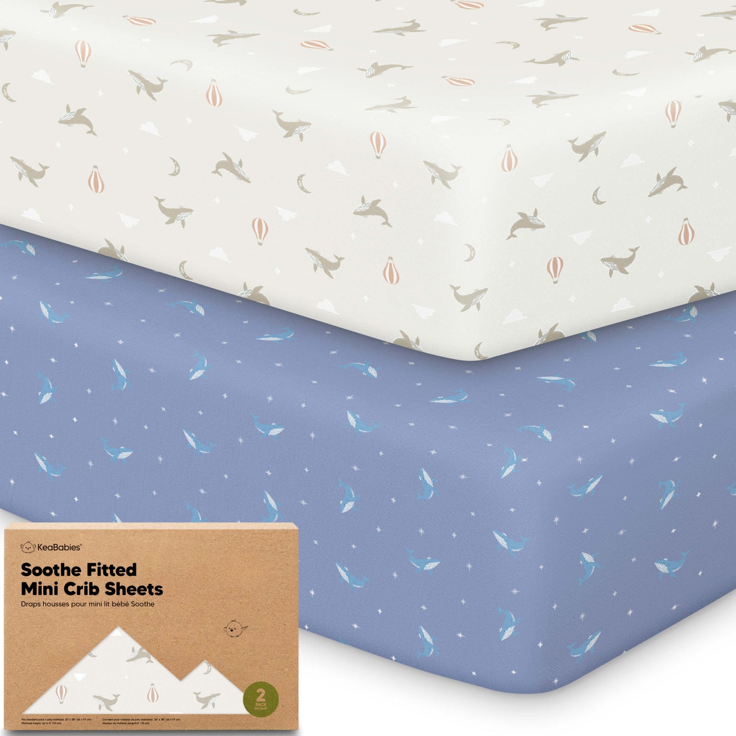 Soothe Fitted Mini Crib Sheet 33589292466362