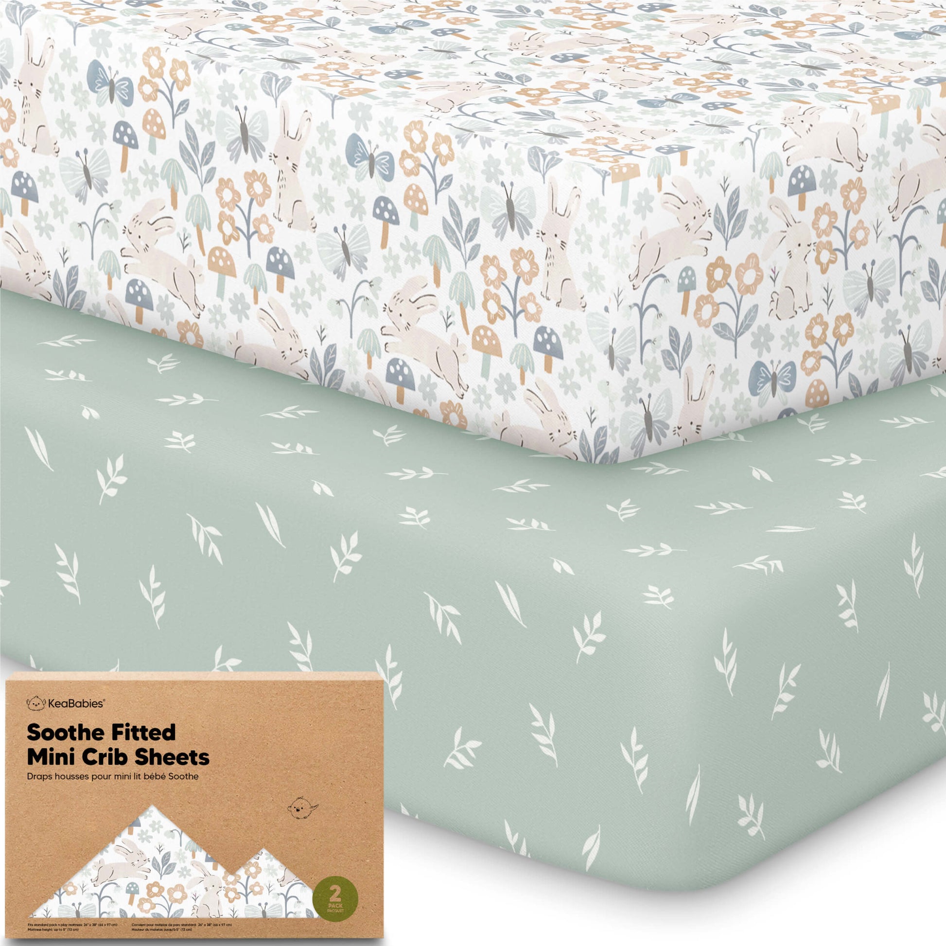 Soothe Fitted Mini Crib Sheet 33589204779194