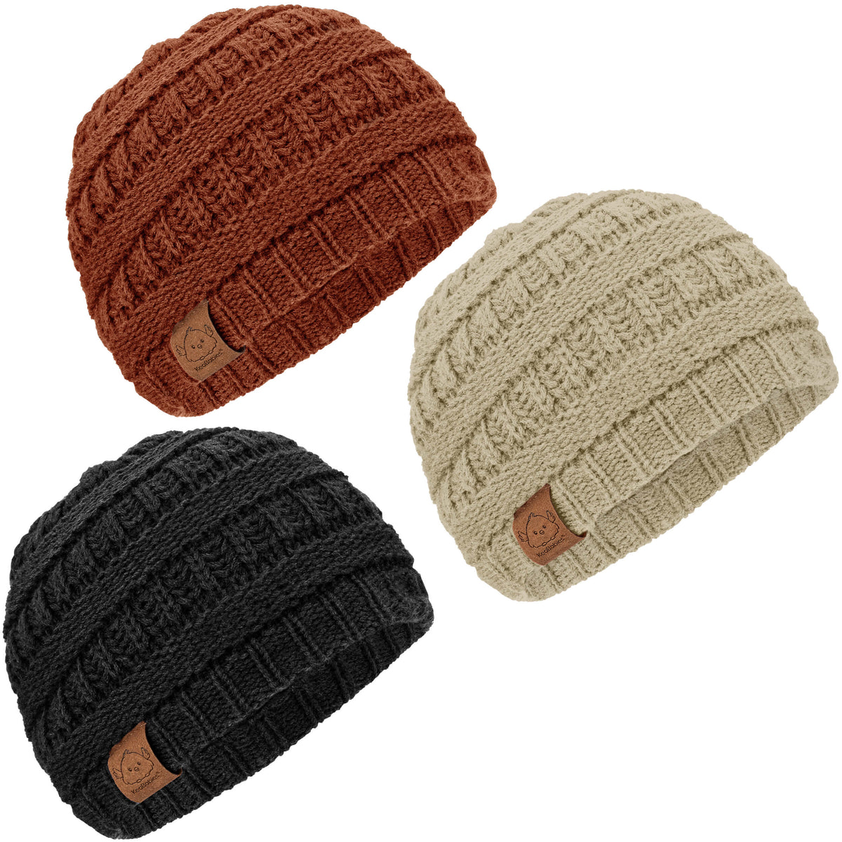 3-Pack Warmzy Baby Beanies 34550459728058