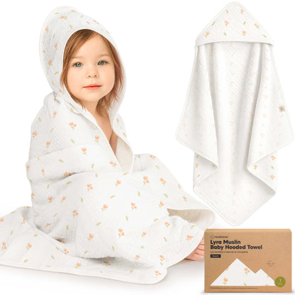 Lyra Muslin Hooded Towel 33642916184250