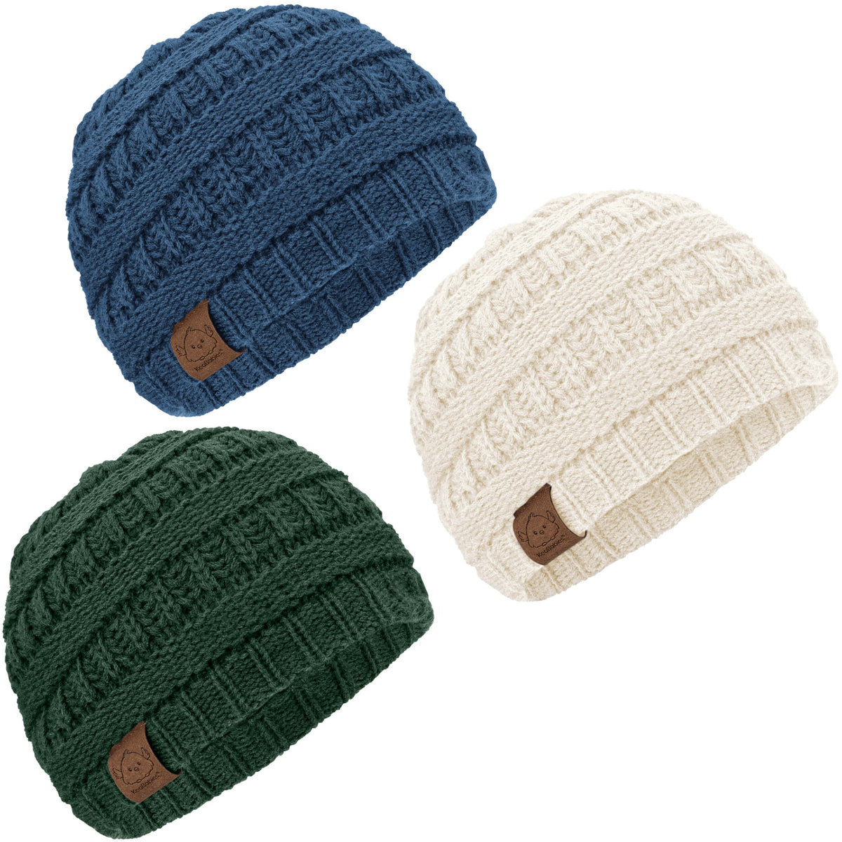 3-Pack Warmzy Baby Beanies 46125212762298
