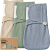 3-Pack Lyra Muslin Swaddle Wraps