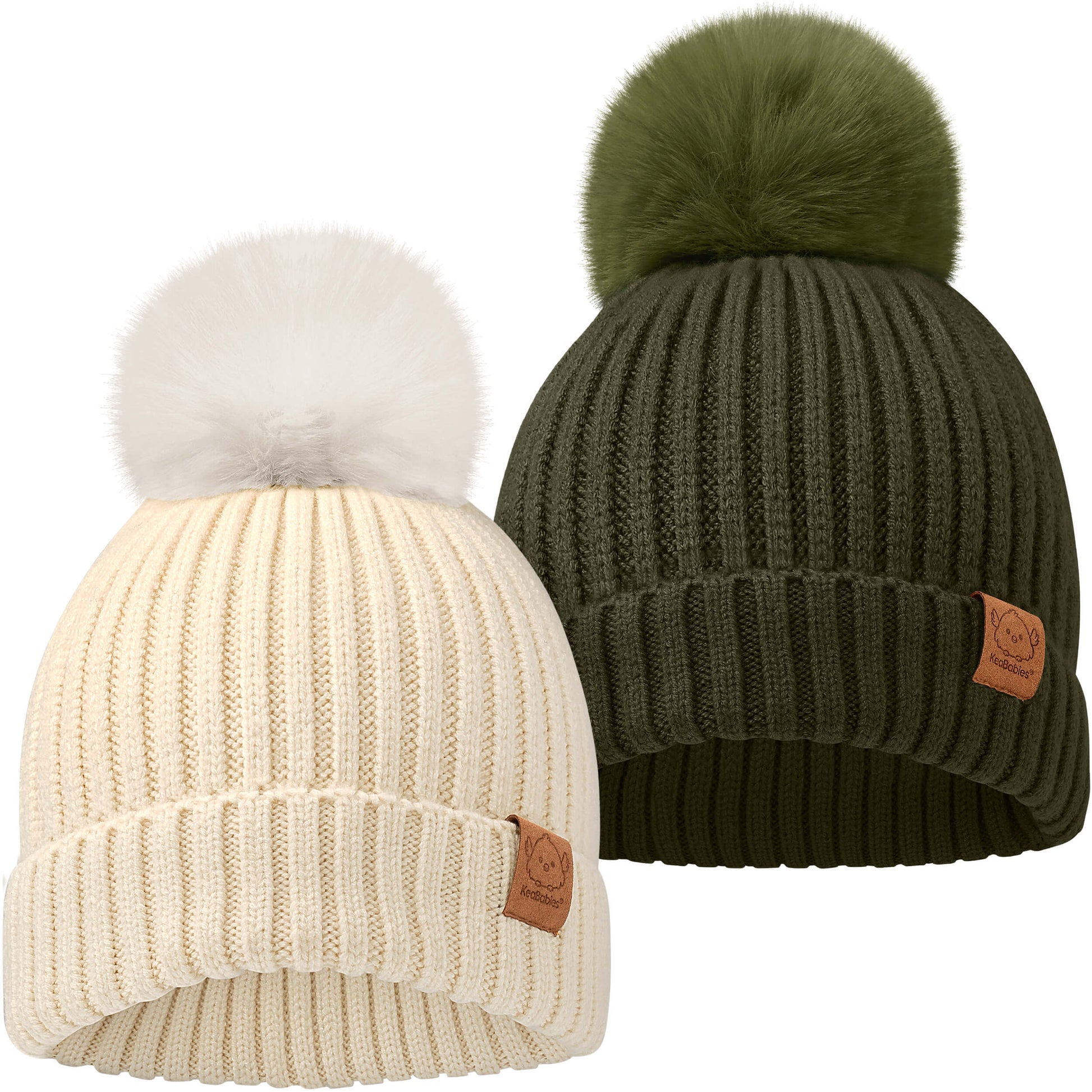 2-Pack Pom Knitted Beanie 33988262297786
