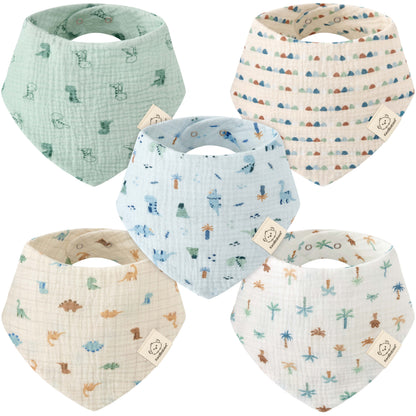 Lyra Muslin Bandana Bibs 46403951132858