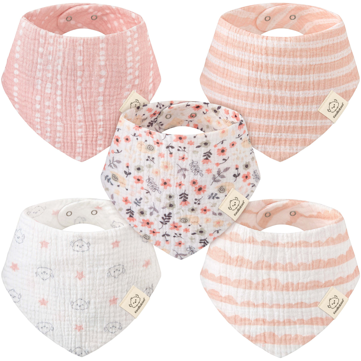 Lyra Muslin Bandana Bibs 46803062653114